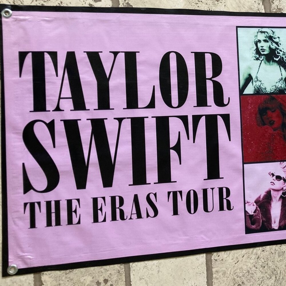Official Taylor Swift Eras Tour Concert Stadium Vinyl Banner Poster 54 3/4"